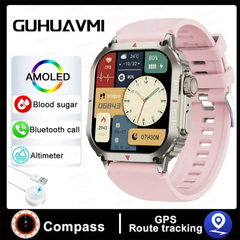 Relógio Inteligente Impermeável para Homem, Bluetooth Call Smartwatch, Pressã - loja online