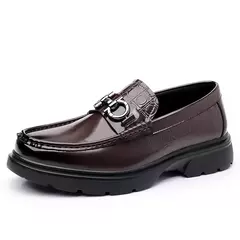 Sapatos Oxford de couro genuíno masculino, mocassim confortável casual masculi na internet