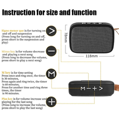 Imagem do Mini alto-falante sem fio portátil, conexão Bluetooth, áudio esportivo ao ar