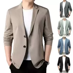 Terno de gola suave para homens, Jaqueta pendular, Cardigan de negócios, Homens - comprar online