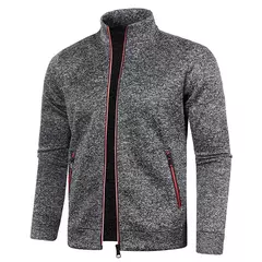 Camisola de zíper gola virada para baixo masculina, Pullovers de gola, camisola na internet