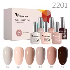 Imagem do 6/12pcs * 7,5 ml Venalisa Nail Gel Polonês Kit VIP Luxo Completo Pigmentado Gel