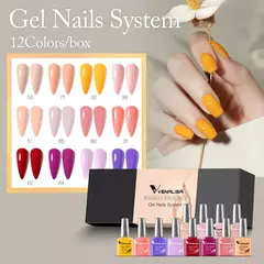 6/12pcs * 7,5 ml Venalisa Nail Gel Polonês Kit VIP Luxo Completo Pigmentado Gel