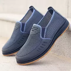 Mocassins masculinos de malha respirável, sapatos de trabalho confortáveis, ap - comprar online