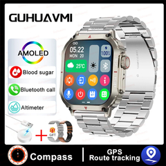 Imagem do Relógio Inteligente Impermeável para Homem, Bluetooth Call Smartwatch, Pressã