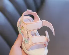 Girls' Gladiator Cartoon Sandals, Princess Shoes, doce, macio, Crianças, Praia, - comprar online