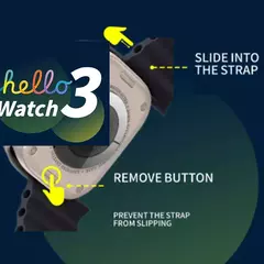 Imagem do Hello Watch 3 Plus Smartwatch com tela Amoled, bússola NFC, 173 + modos esporti