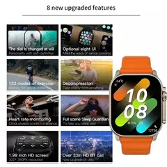 Relógio Inteligente de Fitness Ultra IWO Sem Fio, NFC Smartwatch, Chamada Bluet na internet