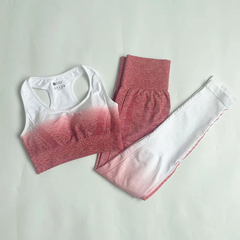 Gradient Yoga Set para Mulheres, Roupas Sem Costura, Sportswear, Fato De Treino - comprar online