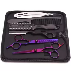 Stainless Hairdressing Scissors Set, Corte de Cabelo, Thinning Shears, Barber Sh - loja online