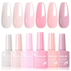 6/12pcs * 7,5 ml Venalisa Nail Gel Polonês Kit VIP Luxo Completo Pigmentado Gel - loja online