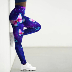 Leggings esportivas femininas com waist 3d de cintura alta, calças justas para - comprar online