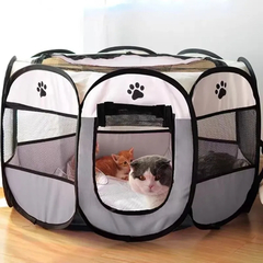 Portátil dobrável Pet Tent, cerca octogonal, abrigo para cachorros, fácil de