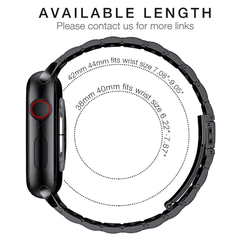 Imagem do Bracelete de Aço Inoxidável para Apple Watch, Cobertura Completa, Capa, Bracel