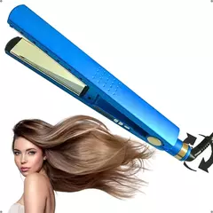 Cabelo profissional da prancha, pranchas azuis, 110V, 220V, 450 graus - Show Drop