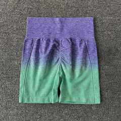 Imagem do Gradient Yoga Set para Mulheres, Roupas Sem Costura, Sportswear, Fato De Treino