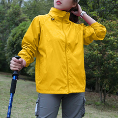 Jaqueta com capuz de mangas compridas feminina, Wind Breaker, Proteção solar, - comprar online