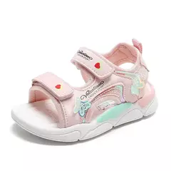 Girls' Gladiator Cartoon Sandals, Princess Shoes, doce, macio, Crianças, Praia, - Show Drop