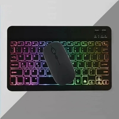 Teclado Ultra-Slim Portátil Sem Fio Bluetooth, Recarregável, Retroiluminado, T - loja online