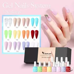 6/12pcs * 7,5 ml Venalisa Nail Gel Polonês Kit VIP Luxo Completo Pigmentado Gel - loja online