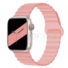 Pulseira Magnética para Apple Watch, Pulseira de Silicone, Pulseira Esportiva,