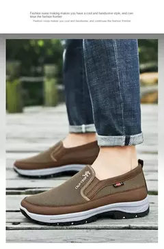 Mocassins casuais masculinos, tênis de malha respirável, sapatos de condução na internet