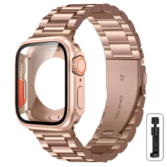 Bracelete de Aço Inoxidável para Apple Watch, Cobertura Completa, Capa, Bracel - comprar online