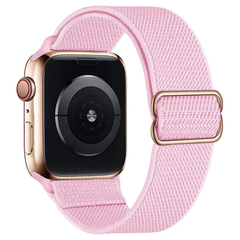 Correia de náilon do laço de scrunchie para apple relógio 6 banda 44mm série - loja online