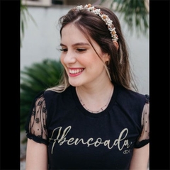 Camiseta T-shirt Feminina Abençoada - comprar online