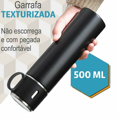 Garrafa Térmica em Inox com 3 Canecas