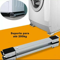 Suporte para geladeira, maquina de lavar e moveis até 200 Kg