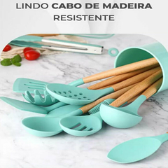 Kit utencilios para cozinha em silicone 12 peças na internet