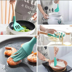 Kit utencilios para cozinha em silicone 12 peças - loja online