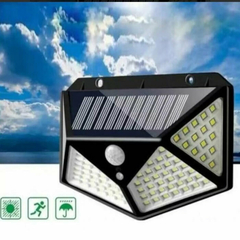 Luminária Led com placa solar, sensor e à prova d'água