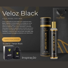 Perfume Inspirado Ferrari Black Nome Veloz Black 50ml na internet