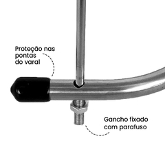 Imagem do Varal em Espiral para lençóis, cobertores e cortinas