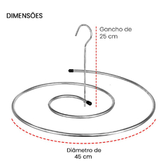 Varal em Espiral para lençóis, cobertores e cortinas - Viasupervia