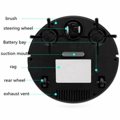 Robô Aspirador do Pó Varredora automática 3 em 1 Limpeza doméstica