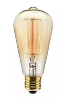 Lâmpada Incandescente Filamento 40W - Luz Quente