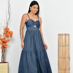 Vestido chambray