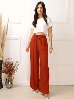 Calça Pantalona com Fenda - loja online