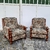 2 sillones individuales con flores