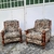 2 sillones individuales con flores