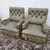 2 sillones individuales verdes