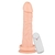 Prótese com Vibrador Externo e Ventosa - nude 19cm x 3,8cm