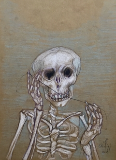 Esqueleto - Osvaldo Chiavazza, Dibujo