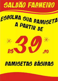 Camiseta Básica - Escolha sua estampa!