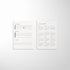 Imagem do Miolo refil Planner 2024 A5 Mensal sem furo (fichario/caderno inteligente)