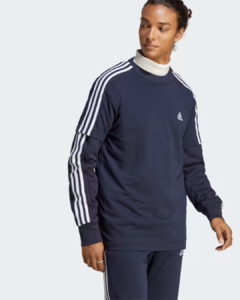 Camiseta Essentials Single Jersey 3 Stripes Azul Adidas - IC9335 - comprar online