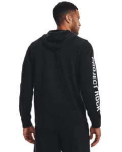 Moletom Masculino Under Armour Project Rock Terry Hoodie Preto - 1377428 - comprar online